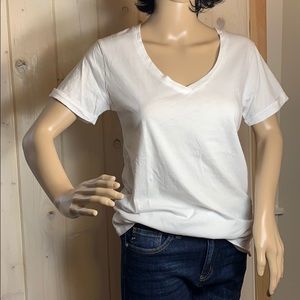 LAmade Rolled Sleeve Staple Tee - White